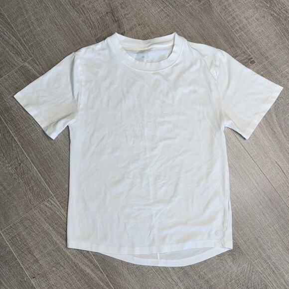 Pair of CALIA Women’s White and White Black Striped Short Sleeve Crew T-Shirts - Picture 10 of 11